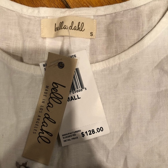 Linen white shirt with silver stars - Picture 3 of 3